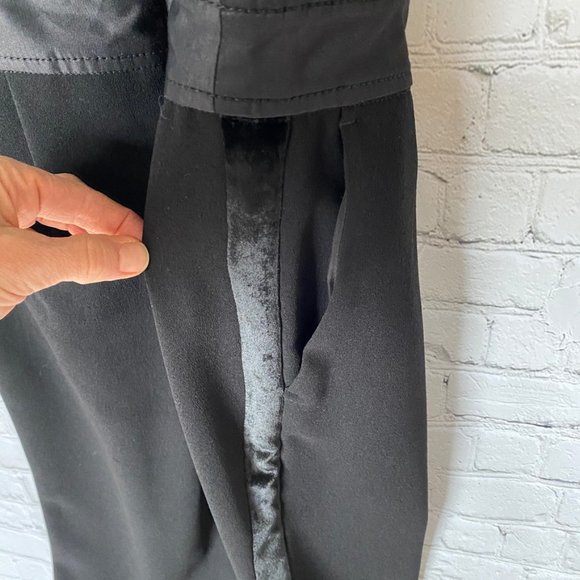 Rebecca Taylor Black and Blue Lace Pant Jumpsuit - Picture 7 of 7